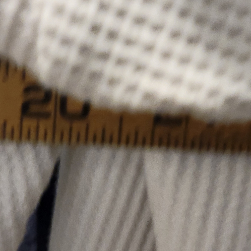 POLY PRINCESS CROPPED WAFFLE KNIT WHITE TOP - Picture 5 of 6